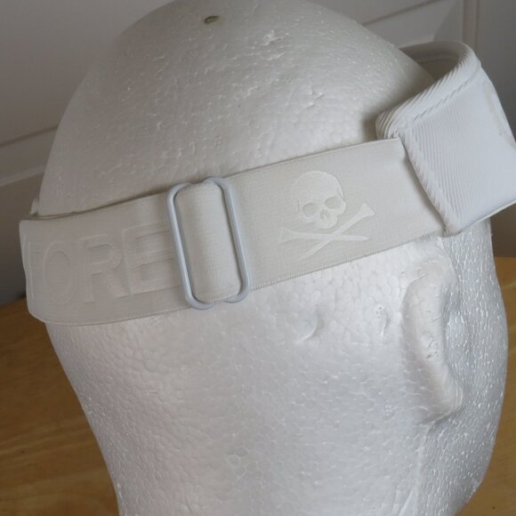 G/FORE Girls Golf Too Stretch Twill Golf Visor - Snow OSFM 83% Nylon, 14% Cotton - Picture 7 of 11